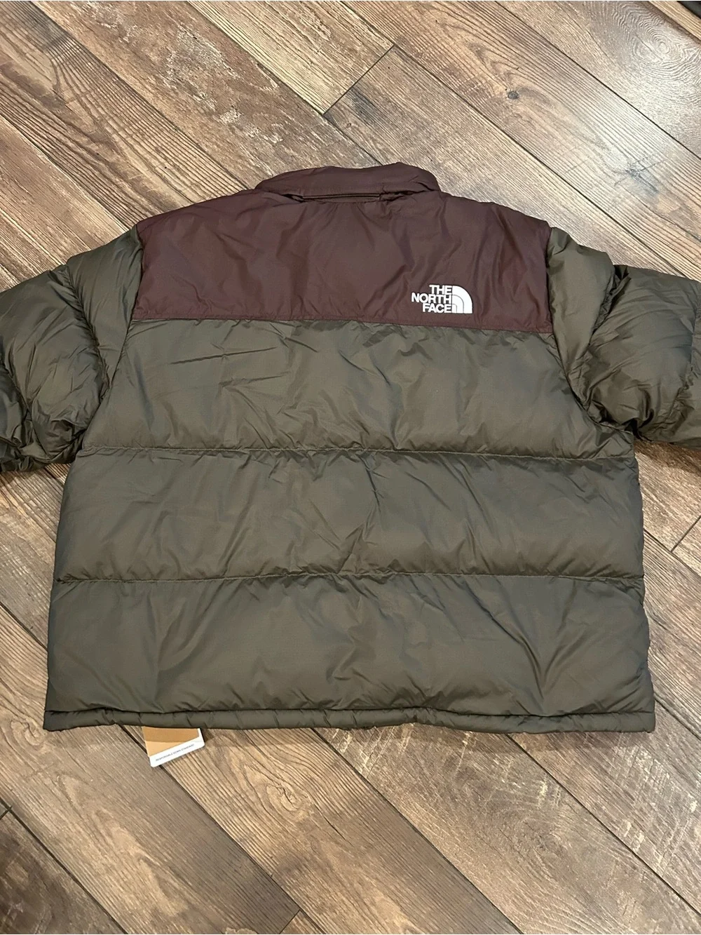 THE NORTH FACE 1996 Retro Nuptse 700 Puffer Jacket- New Taupe Green & Coal Brown